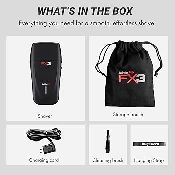 BaBylissPRO FX3 Clipper Black フェードカット必需品 BabylissPro FX3 Clipper Black - #FXX3CB - Barber Depot